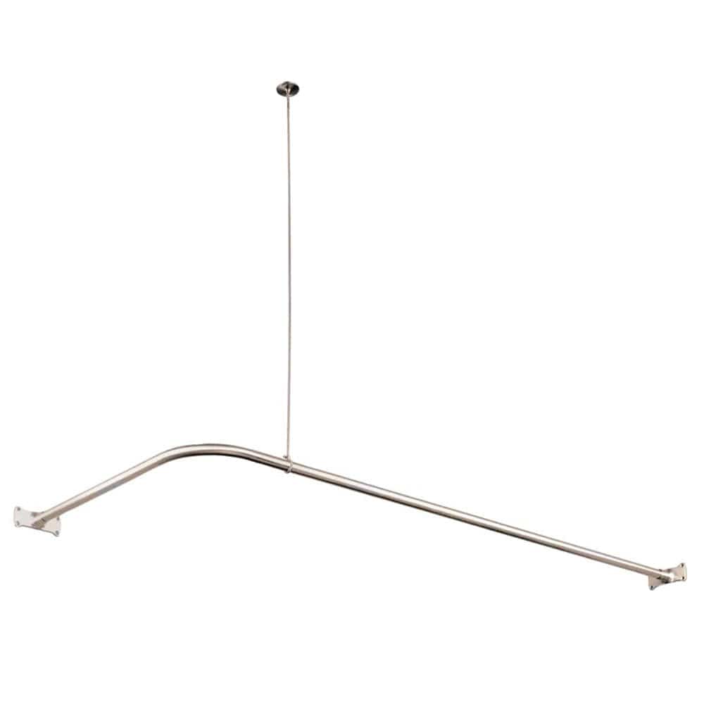 L-Shaped Shower Curtain Rod | Durable Shower Curtain Poles