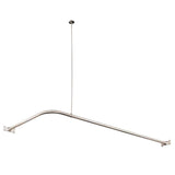 63" Thea L-Shaped Shower Rod