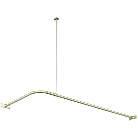 63" Thea L-Shaped Shower Rod