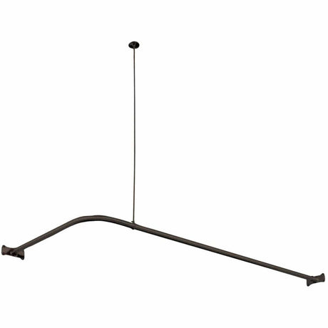 63" Thea L-Shaped Shower Rod