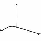 63" Thea L-Shaped Shower Rod