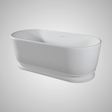 63" Vangeson Solid Surface Stone Resin Freestanding Pedestal Bathtub