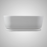 63" Vangeson Solid Surface Stone Resin Freestanding Pedestal Bathtub