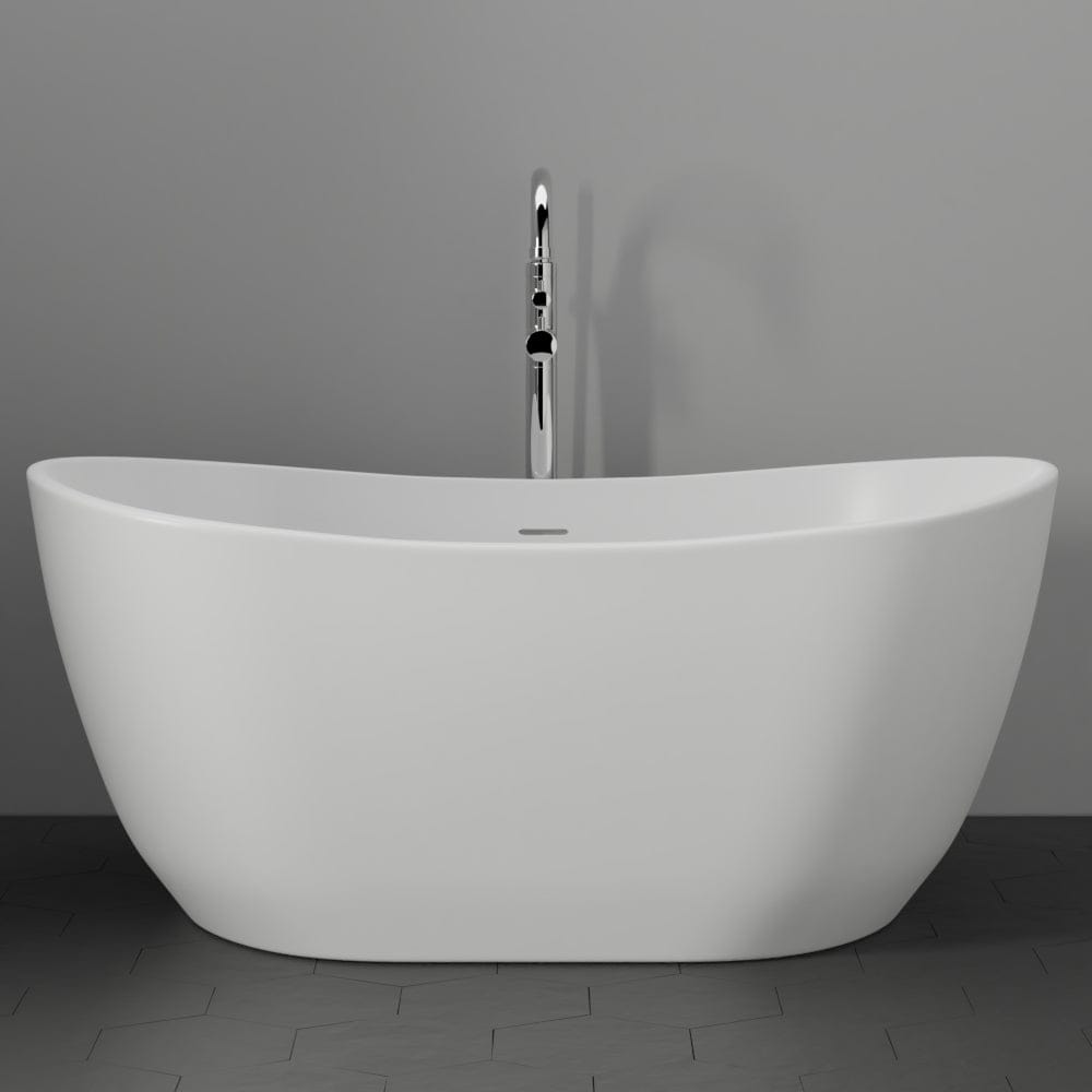 64" Lorane Solid Surface Stone Resin Freestanding Bathtub