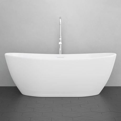 65" Gage Solid Surface Stone Resin Freestanding Bathtub