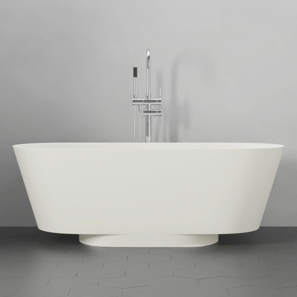 65" Tama Solid Surface Stone Resin Freestanding Bathtub
