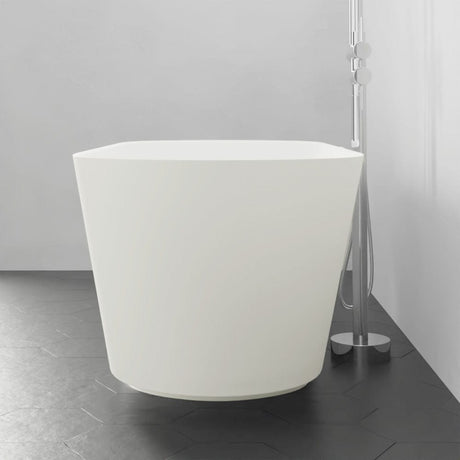 65" Tama Solid Surface Stone Resin Freestanding Bathtub