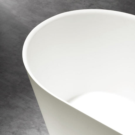 65" Tama Solid Surface Stone Resin Freestanding Bathtub