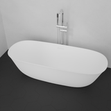 65" Yipsen Solid Surface Stone Resin Freestanding Bathtub