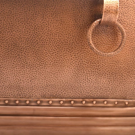 66 Arcadia Copper Double-Slipper Roll-Top Pedestal Tub