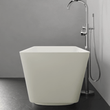 66" Avoca Solid Surface Stone Resin Freestanding Bathtub