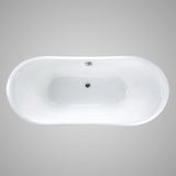 66" Bellaire Cast Iron Skirted Bateau Tub