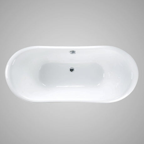 66" Bellaire Cast Iron Skirted Bateau Tub