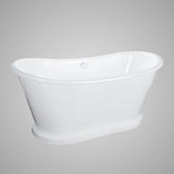 66" Bellaire Cast Iron Skirted Bateau Tub