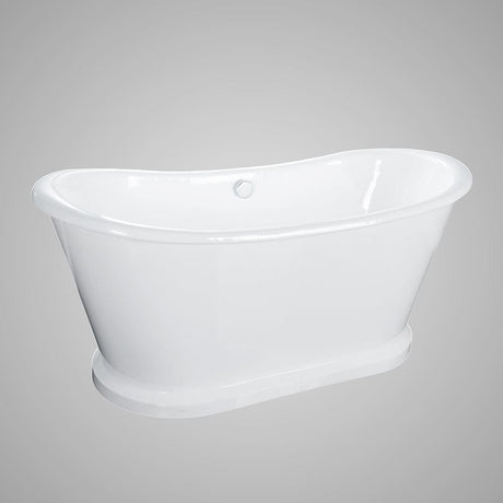66" Bellaire Cast Iron Skirted Bateau Tub
