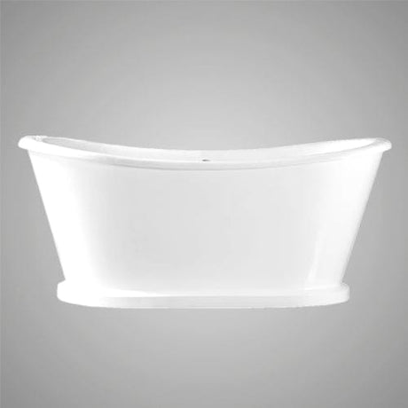 66" Bellaire Cast Iron Skirted Bateau Tub