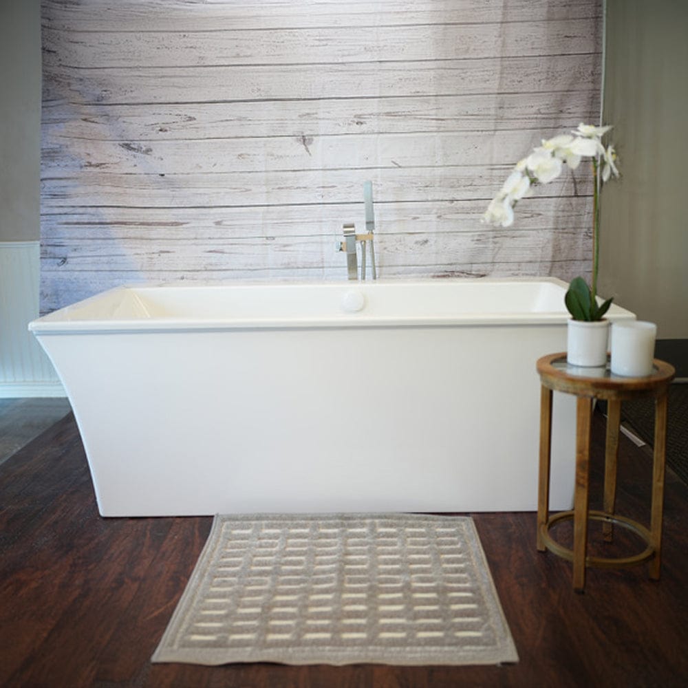 66" Cove Acrylic Rectangular Freestanding Massage Tub