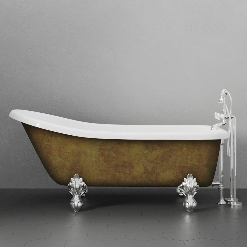 66" Imperial Acrylic Slipper Clawfoot Tub