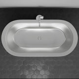 66" Landon Double Walled Stainless Steel Freestanding Tub