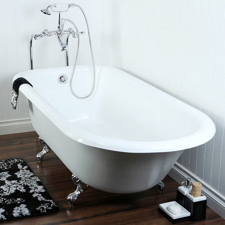 66" Lufkin Cast Iron Roll-Top Clawfoot Tub