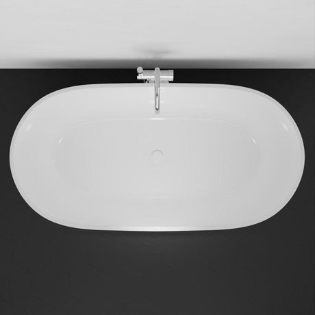 66" Resto Solid Surface Stone Resin Freestanding Bathtub