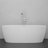 66" Resto Solid Surface Stone Resin Freestanding Bathtub