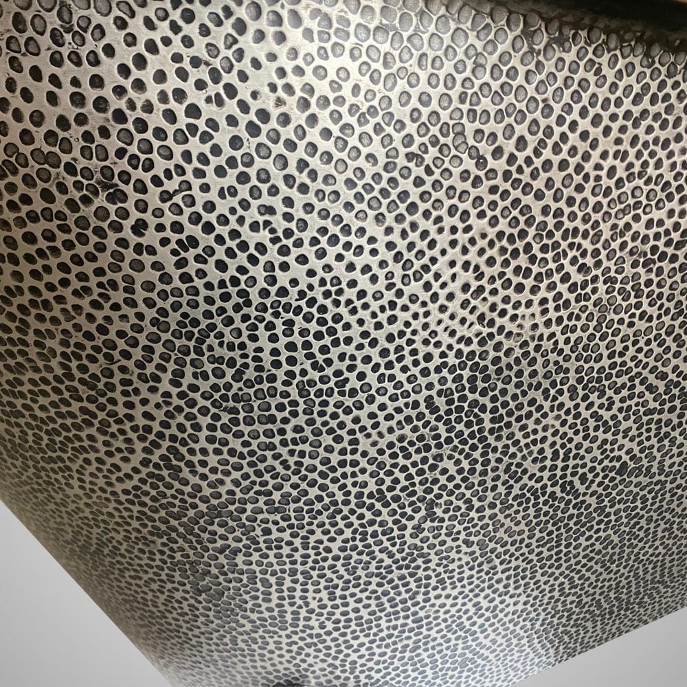 66" Walden Hammered Antique Copper Slipper Clawfoot Tub - Polished Interior