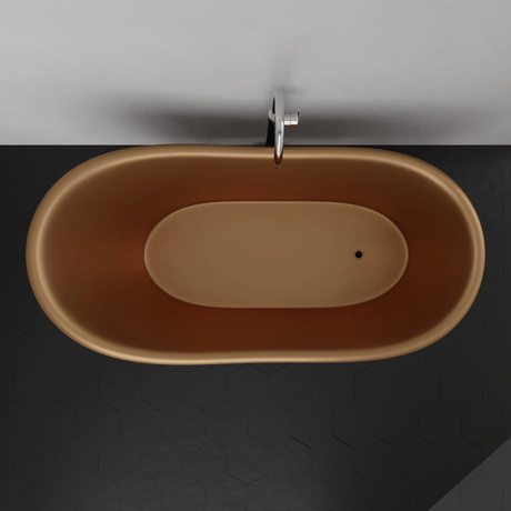 67" Allons Copper Slipper Clawfoot Tub - Lion Feet