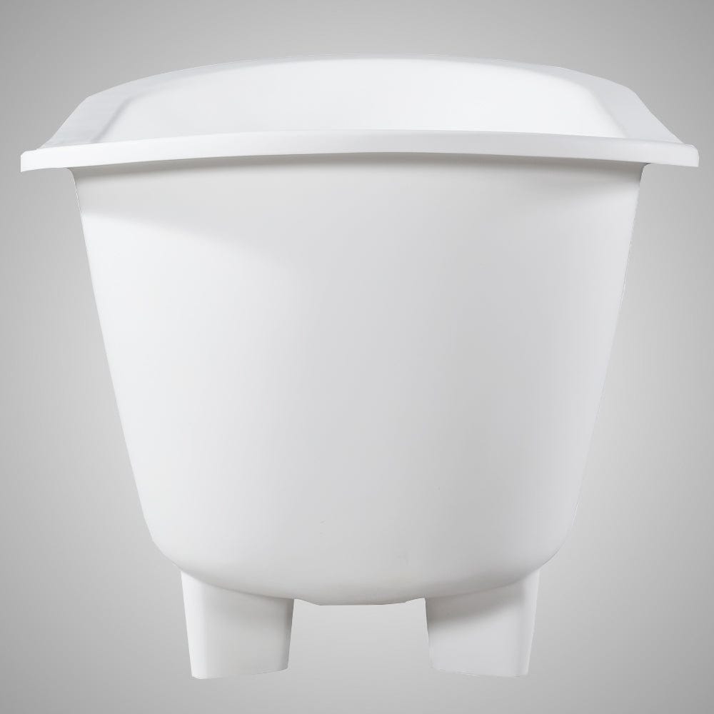 67" Bendock Solid Surface Stone Resin Slipper Bathtub with Feet