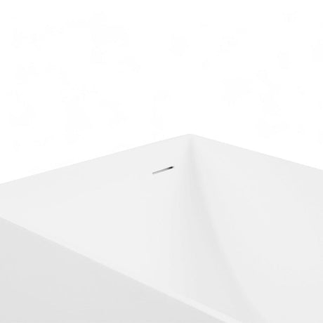 67" Cappa Solid Surface Stone Resin Freestanding Bathtub