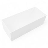 67" Cappa Solid Surface Stone Resin Freestanding Bathtub