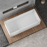 67" Cappa Solid Surface Stone Resin Freestanding Bathtub