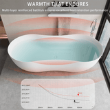 67" Civello Solid Surface Stone Resin Freestanding Bathtub