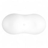 67" Civello Solid Surface Stone Resin Freestanding Bathtub