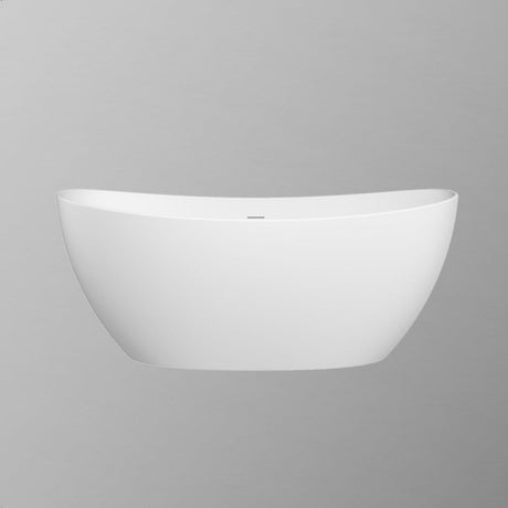 67" Extra Wide Bandon Solid Surface Stone Resin Freestanding Bathtub