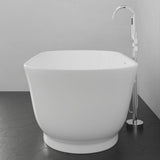 67" Extra Wide/Extra Deep Burney Acrylic Freestanding Tub with Insulation