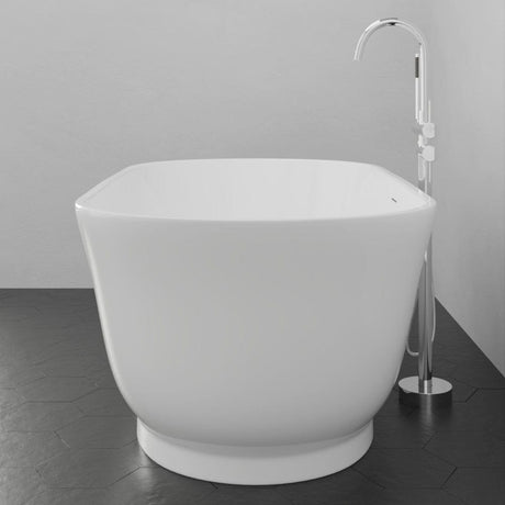 67" Extra Wide/Extra Deep Burney Acrylic Freestanding Tub with Insulation