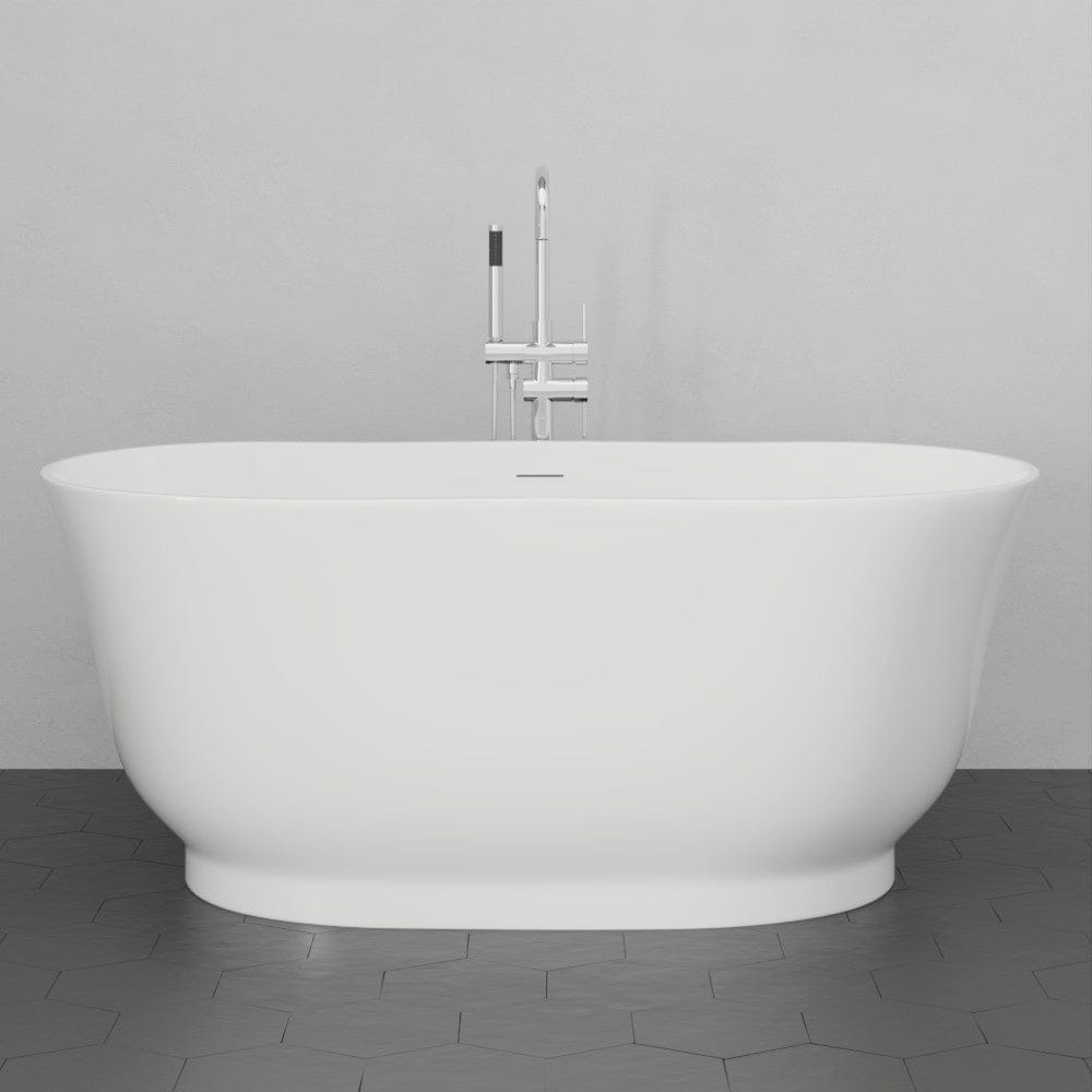 67" Extra Wide/Extra Deep Burney Acrylic Freestanding Tub with Insulation