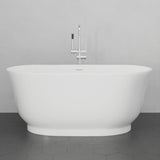 67" Extra Wide/Extra Deep Burney Acrylic Freestanding Tub with Insulation
