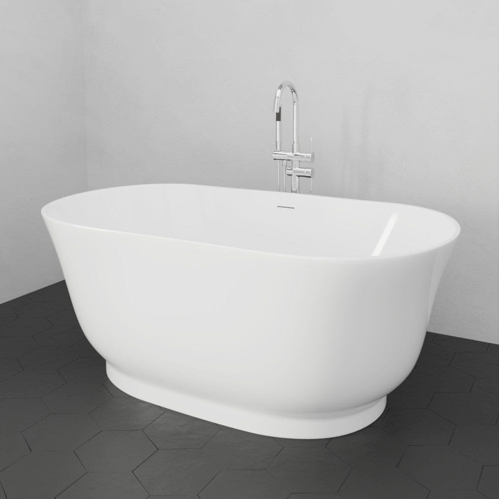 67" Extra Wide/Extra Deep Burney Acrylic Freestanding Tub with Insulation