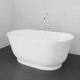 67" Extra Wide/Extra Deep Burney Acrylic Freestanding Tub with Insulation