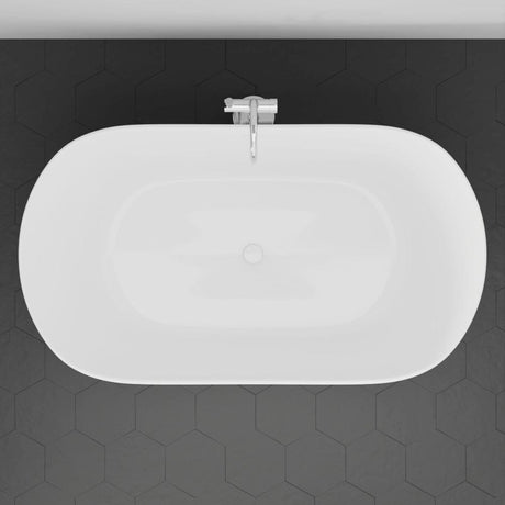 67" Extra Wide/Extra Deep Crofton Acrylic Double Slipper Freestanding Tub with Insulation