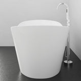 67" Extra Wide/Extra Deep Crofton Acrylic Double Slipper Freestanding Tub with Insulation