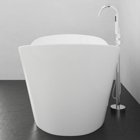 67" Extra Wide/Extra Deep Crofton Acrylic Double Slipper Freestanding Tub with Insulation