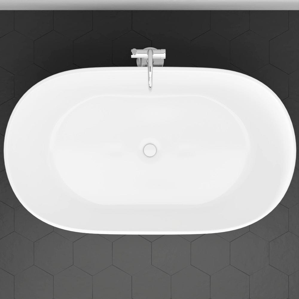 67" Extra Wide/Extra Deep Foster Acrylic Freestanding Tub with Air Jets and Insulation