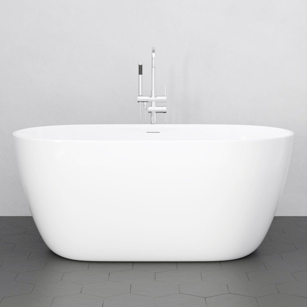 67" Extra Wide/Extra Deep Foster Acrylic Freestanding Tub with Air Jets and Insulation