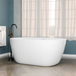 67" Extra Wide/Extra Deep Foster Acrylic Freestanding Tub with Air Jets and Insulation