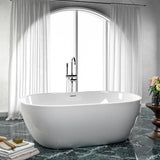 67" Extra Wide/Extra Deep Foster Acrylic Freestanding Tub with Insulation