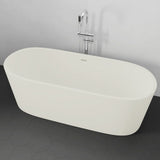 67" Fortson Solid Surface Stone Resin Freestanding Bathtub