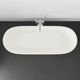 67" Fortson Solid Surface Stone Resin Freestanding Bathtub